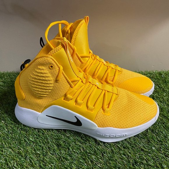 Nike Hyperdunk X Yellow Mens Basketball Shoes Size 10 AT3866-701 NEW